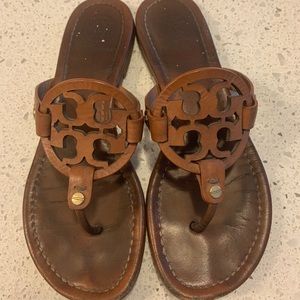 Tory Burch - Miller Sandals - Tan/Brown Leather